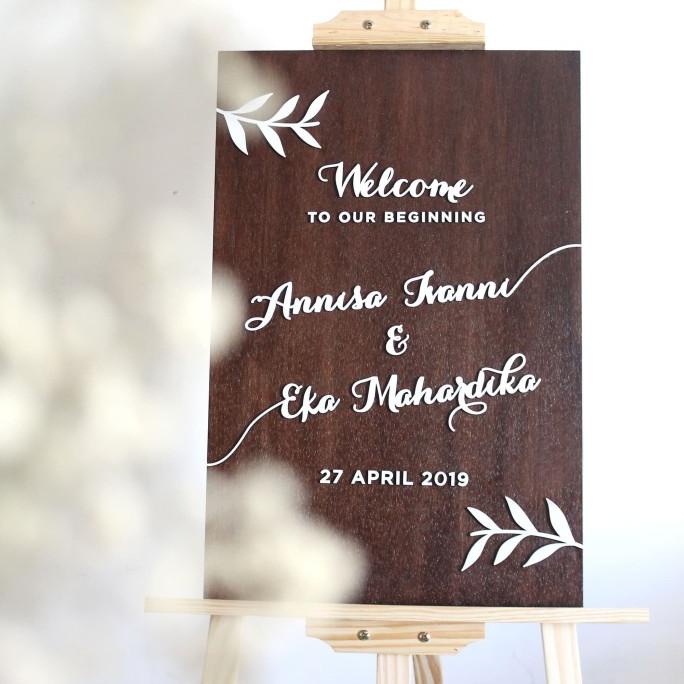 

WELCOME SIGN 60x40 / WEDDING WELCOME SIGN / GUEST SIGN helloto99 Segera Beli