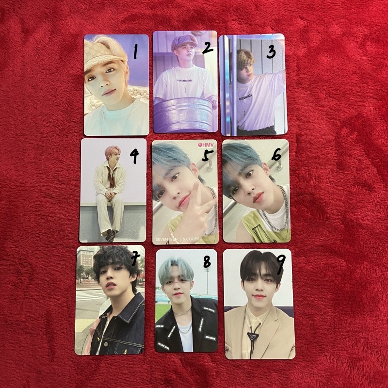 SEVENTEEN SCOUPS Henggarae Benefit HMV Yizhiyu Beatroad Soundwave Syannara PC Photocard