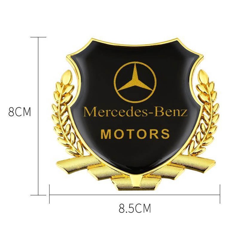 2pcs Stiker logo VIP Bahan metal Untuk Dekorasi Mobil