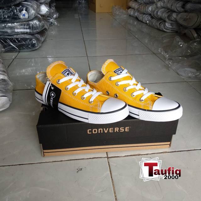 (BISA COD) SEPATU CONVERSE ALL STAR KUNING KANVAS 12OS + BOX