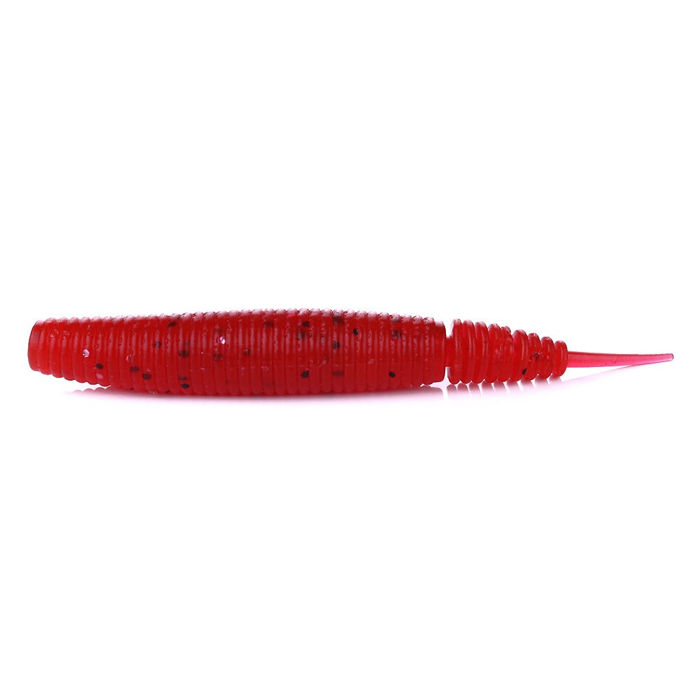 HENGJIA 5PCS/Bag Soft Bait 100mm 7g Worm Swimbaits pvc Silicone Fishing Lure Artificial Bait Single Tail