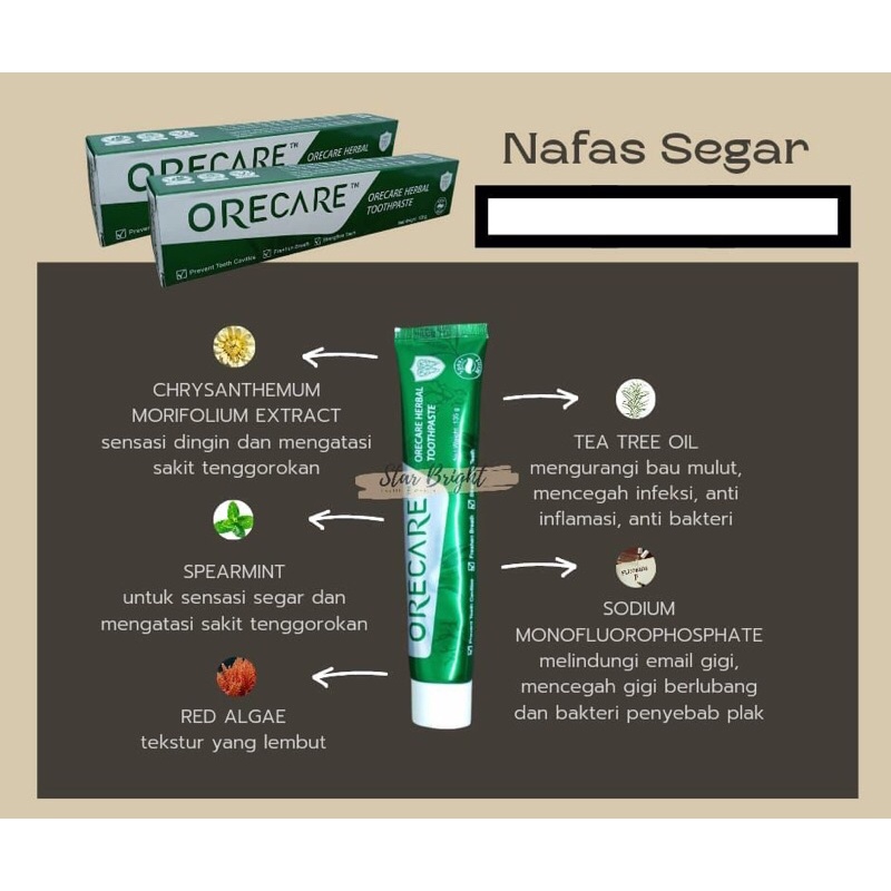 BISA COD ODOL ORECARE PEMUTIH GIGI