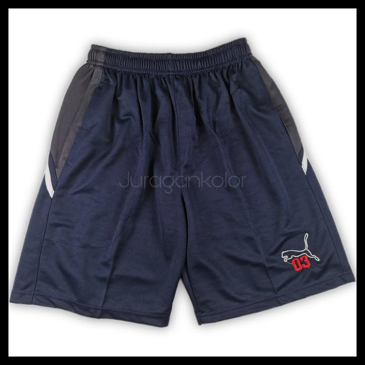 50Vs Celana Pendek Pria Santai Sport Training Olahraga Bordir -Pm-Lt U29G