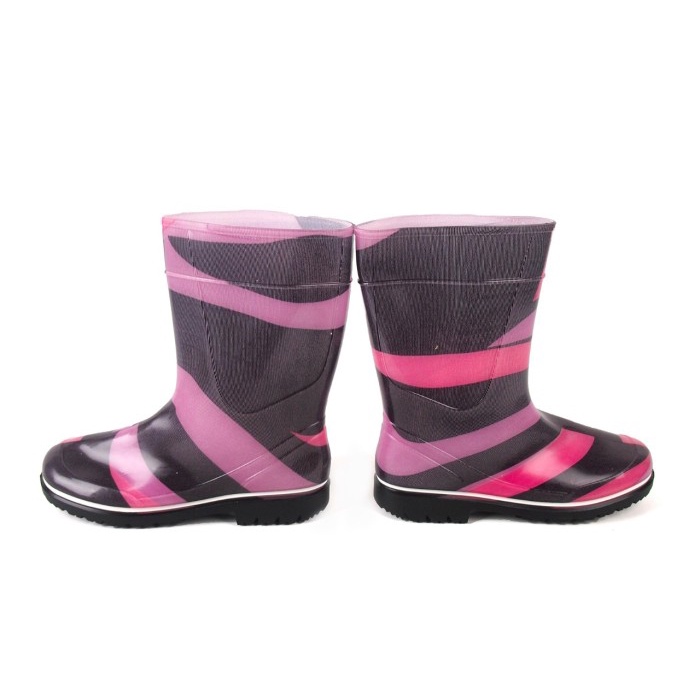 Sepatu Boot Anak AP BOOTS 2012 Mixed Black Fuxia - Sepatu Boot Karet