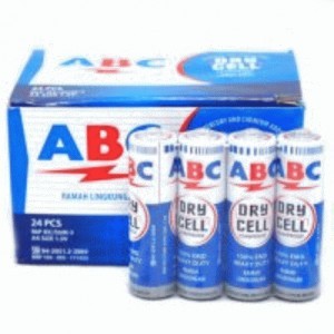 Baterai ABC 1 dus 24 pcs Tipe AA Type 1.5V 1.5 V Batre Battery Jam