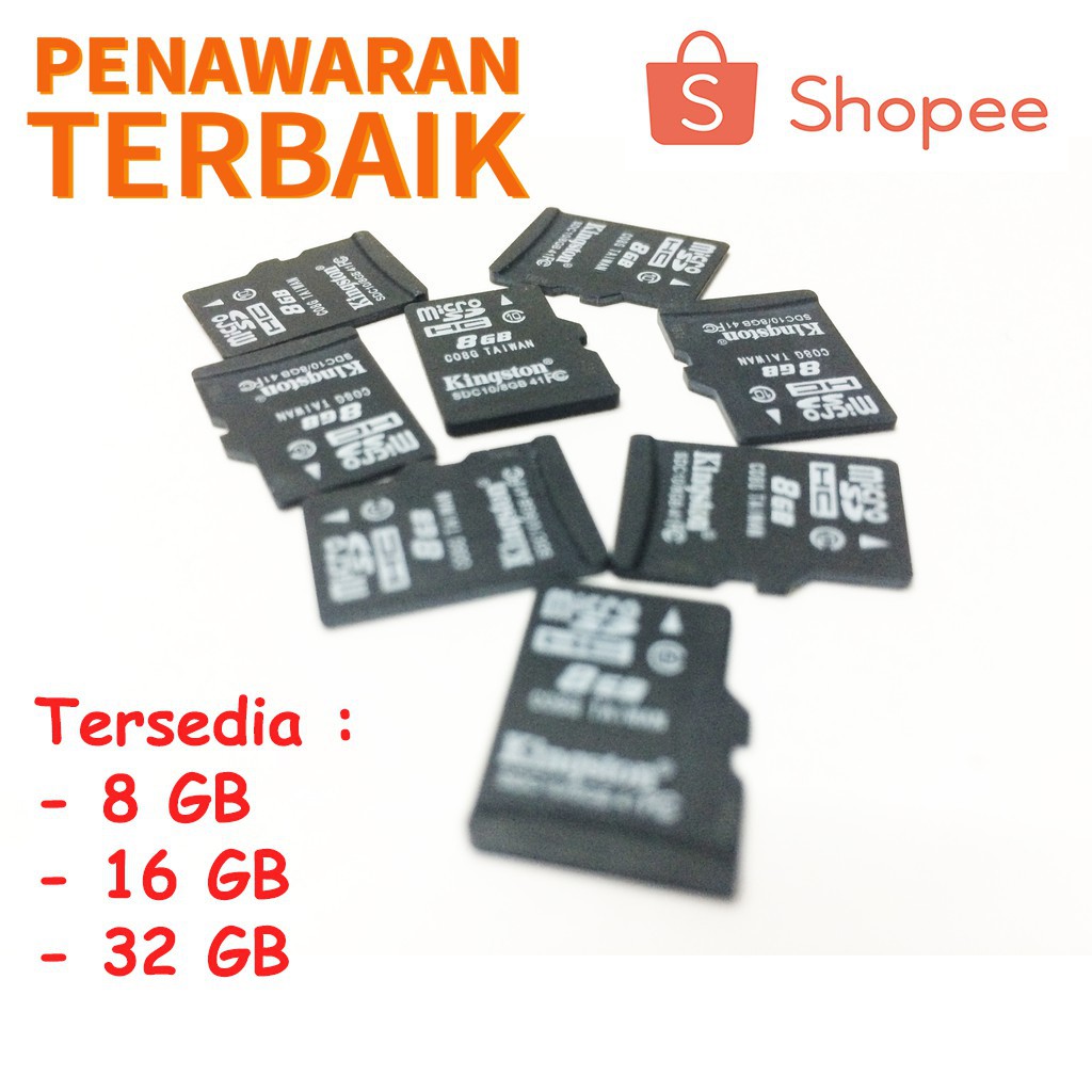 Memory Card SD HC Micro SD Kartu Memori MicroSD 8GB/16GB/ 32GB