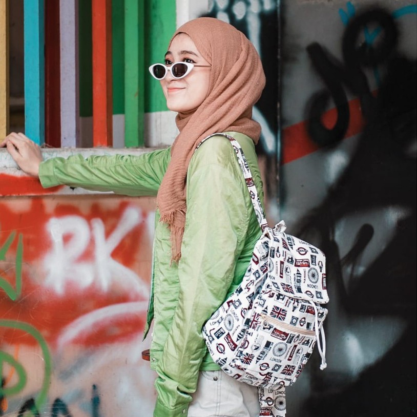 TAS RANSEL SERUT LONDON // taskanvasbdg - tas kanvas ransel wanita - tas gendong sekolah remaja perempuan cewek lucu