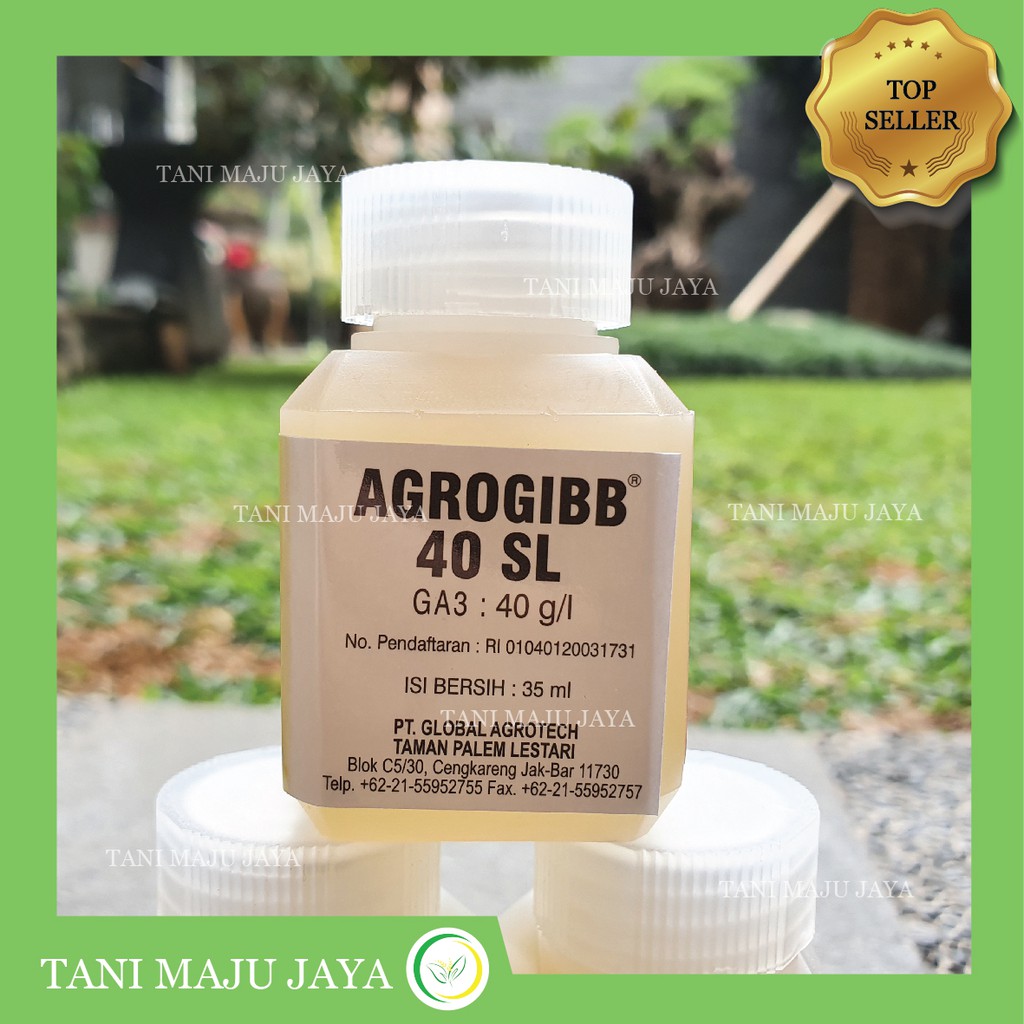 Pupuk ZPT Agrogibb 40SL 35 ml Giberelic Giberelat GA3 Agro Gib Giberelin Obat Nutrisi Buah Tanaman