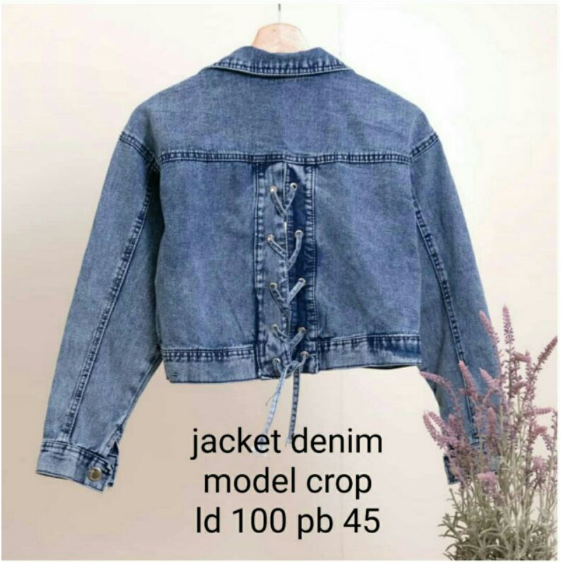 jaket jeans tali silang