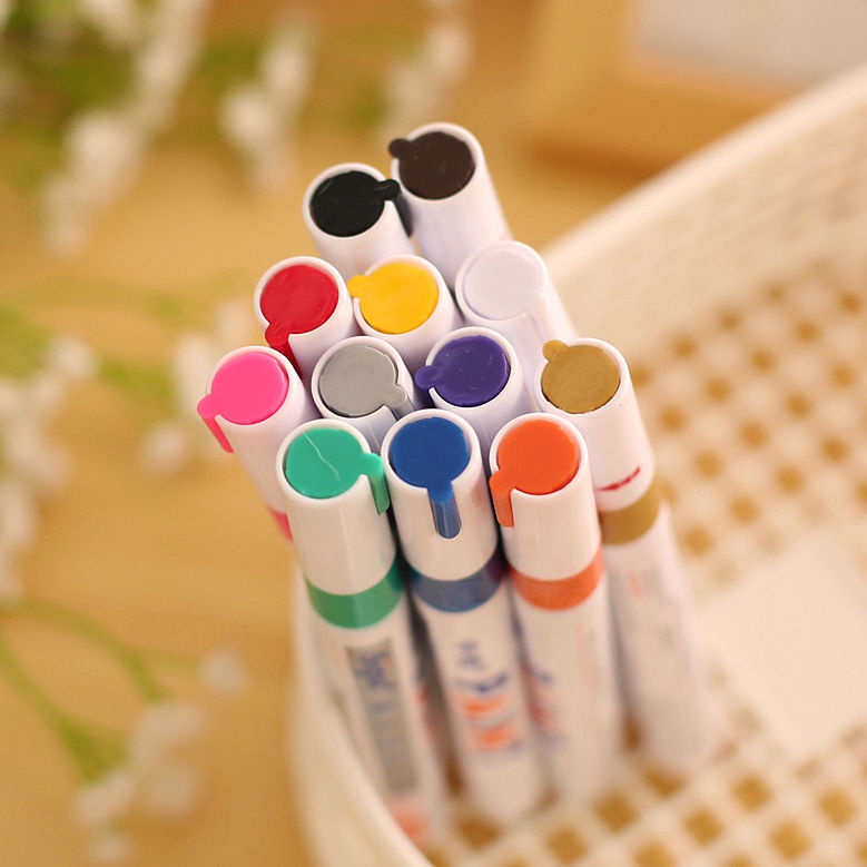 Pulpen Spidol Tinta Ban Mobil waterproof Grafiti Ban Mobil Menggambarkan letter pen tire decoration paint pen Tidak Luntur