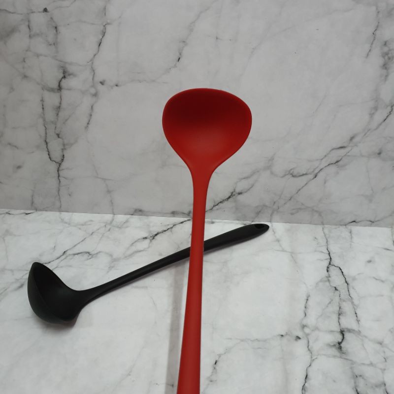 silicone cooking long ladle / centong sayur soup panjang