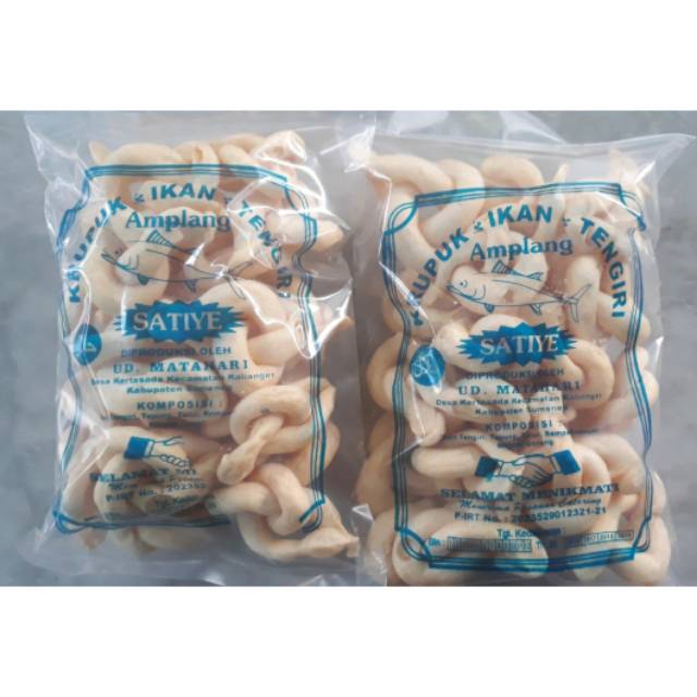 Kerupuk Amplang Ikan Tengiri Satiye & Bintang Sumenep Madura (Free Kardus)
