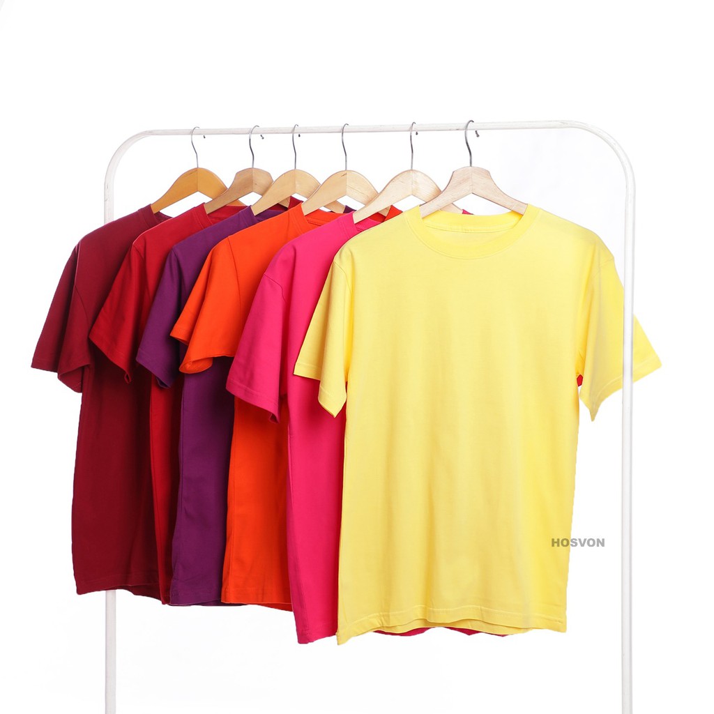 KUNING KENARI Cotton Combed 20s Lengan Pendek (PRIA &amp; WANITA)