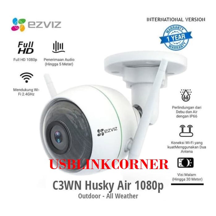 EZVIZ C3WN Outdoor Full HD IP Camera CCTV WiFi 1080P