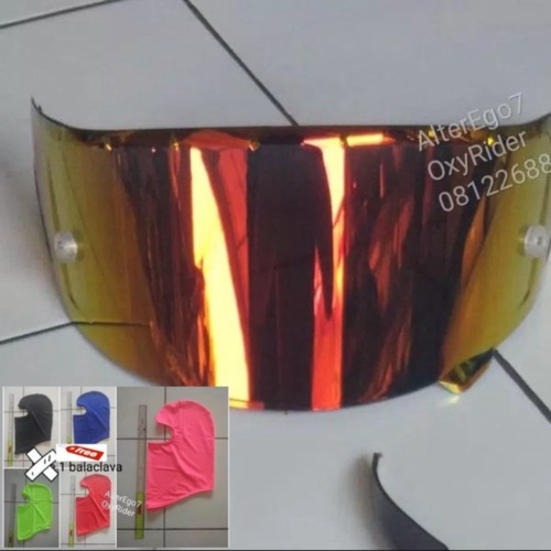 Promo Exclusive New Visor Iridium Flat Shoei X 14 X14. Z7. Xspirit 3 Not Arai.Kyt.Kbc - Rainbow Blue