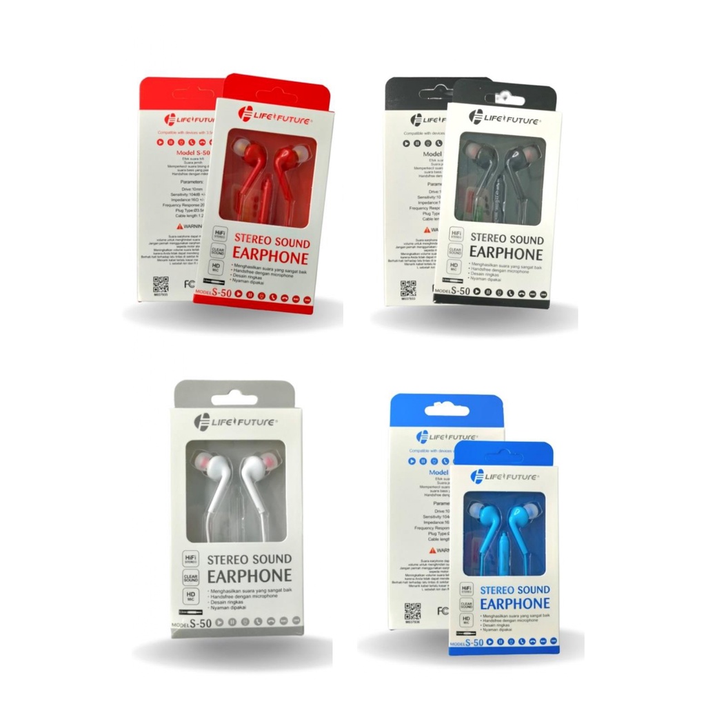 Earphone - Handsfree - Headset Stereo S50 Life Future