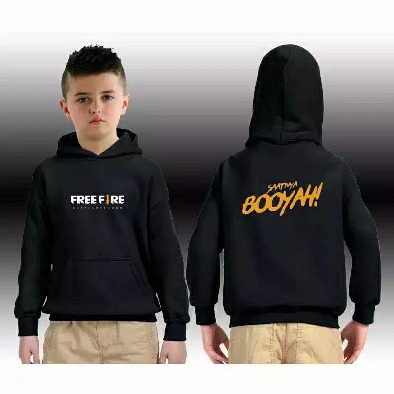 sweater impor anak anak motif free fire