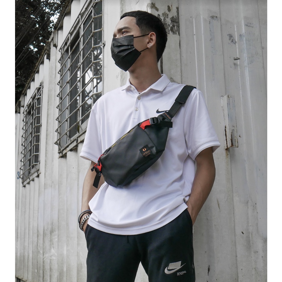 COLOMBANO BLACK  |ManNeedMe x URBAN| Tas Selempang Pria Tas Pinggang Waist Bag ORIGINAL