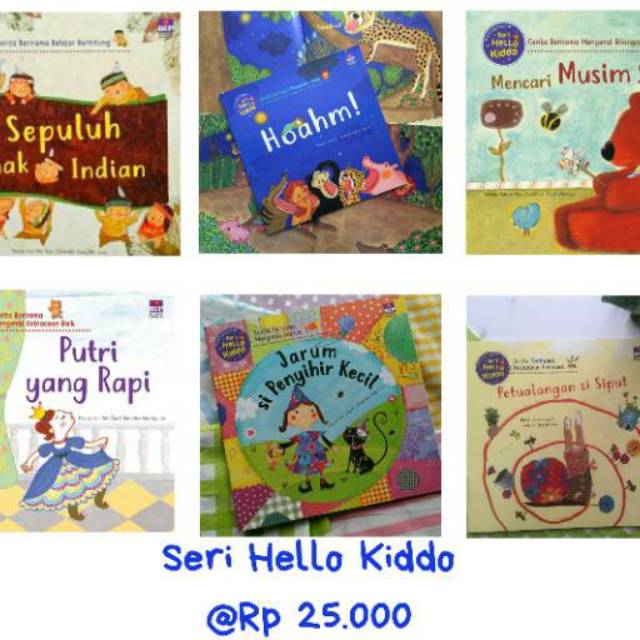 BUKU ANAK SERI HELLO KIDDO 6 JUDUL