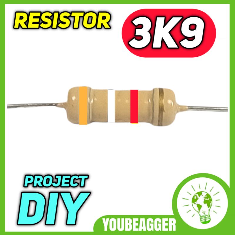 Resistor 3k9 1/2 watt