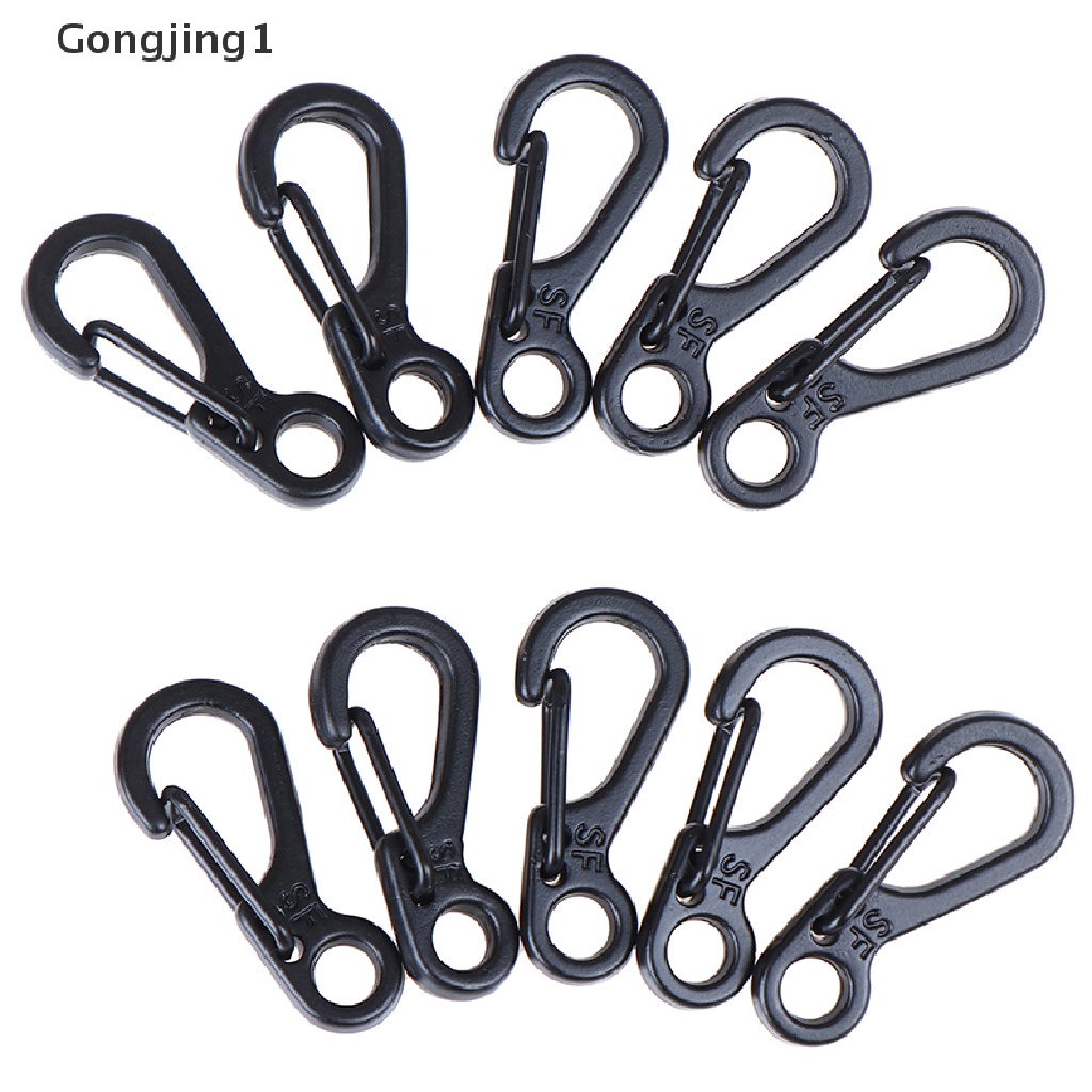 Gongjing1 10PCS Klip Carabiner Mini Untuk Camping