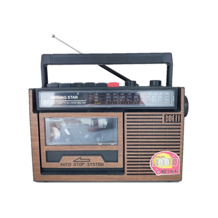 Radio Portable FM AM SW Radio Tape Pemutar Kaset Pita Cassette Player