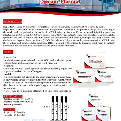 Rapid test kit HCV Standareagen isi 25 Test