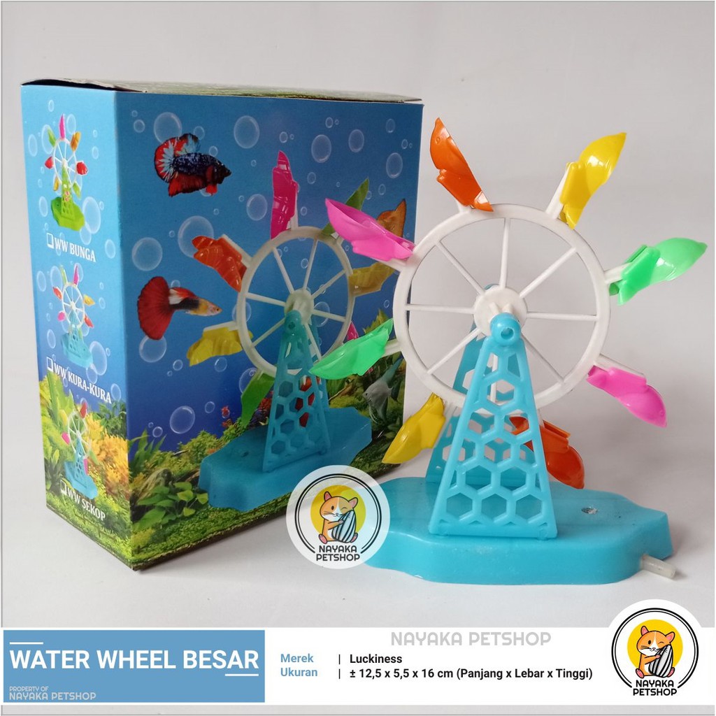 Kincir Air Besar Hiasan Ornamen Dekorasi Aquarium Water Wheel