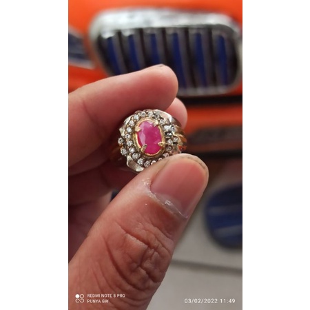 BATU NATURAL RUBY TANZANIA + MEMO ( KODE 008 )