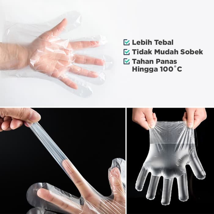 Bagus Sarung Tangan Plastik 10µ (isi 100 pcs)