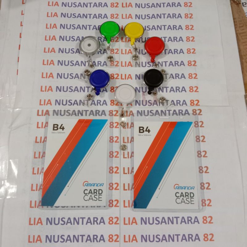 

card case B4 dengan paket yoyo id putar list silver