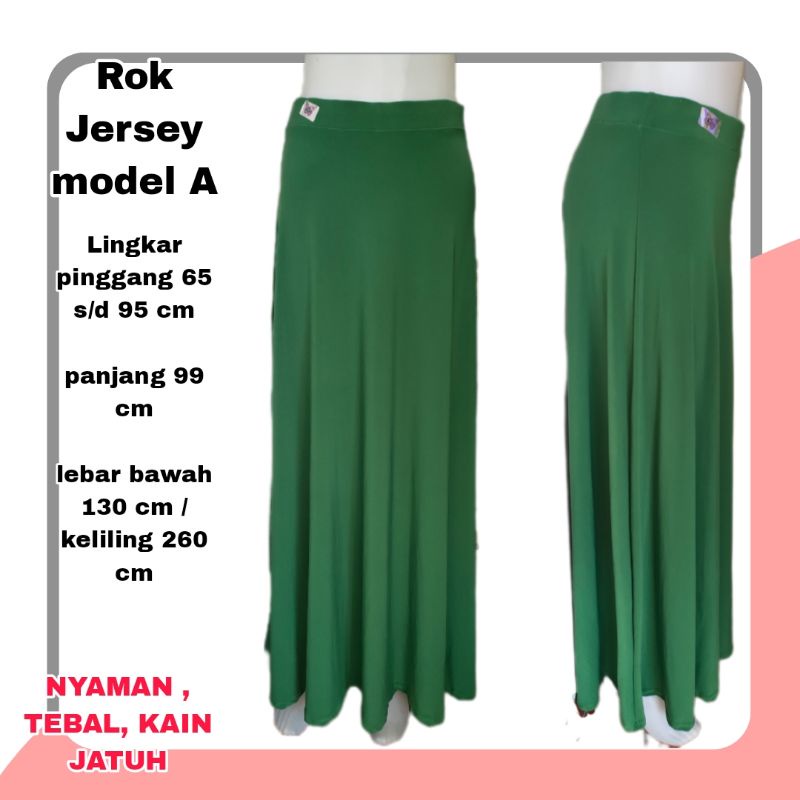 ROK PANJANG WANITA POLOS JERSEY rok fashion wanita muslim bahan kaos Jersey rok cewek cewe perempuan model A payung  ibu dewasa fashion muslim wanita bahan rok jumbo bigsize wanita model terbaru terkini panjang tebal warna warni