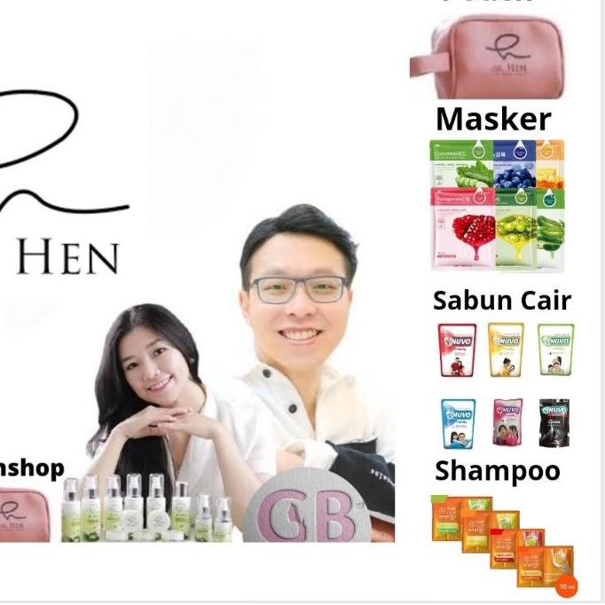 ✸ DR Hen Original Paket Acne, Whitening Cream, Serum, Body Lotion, Sunblock, Eye (By Athena Skincare