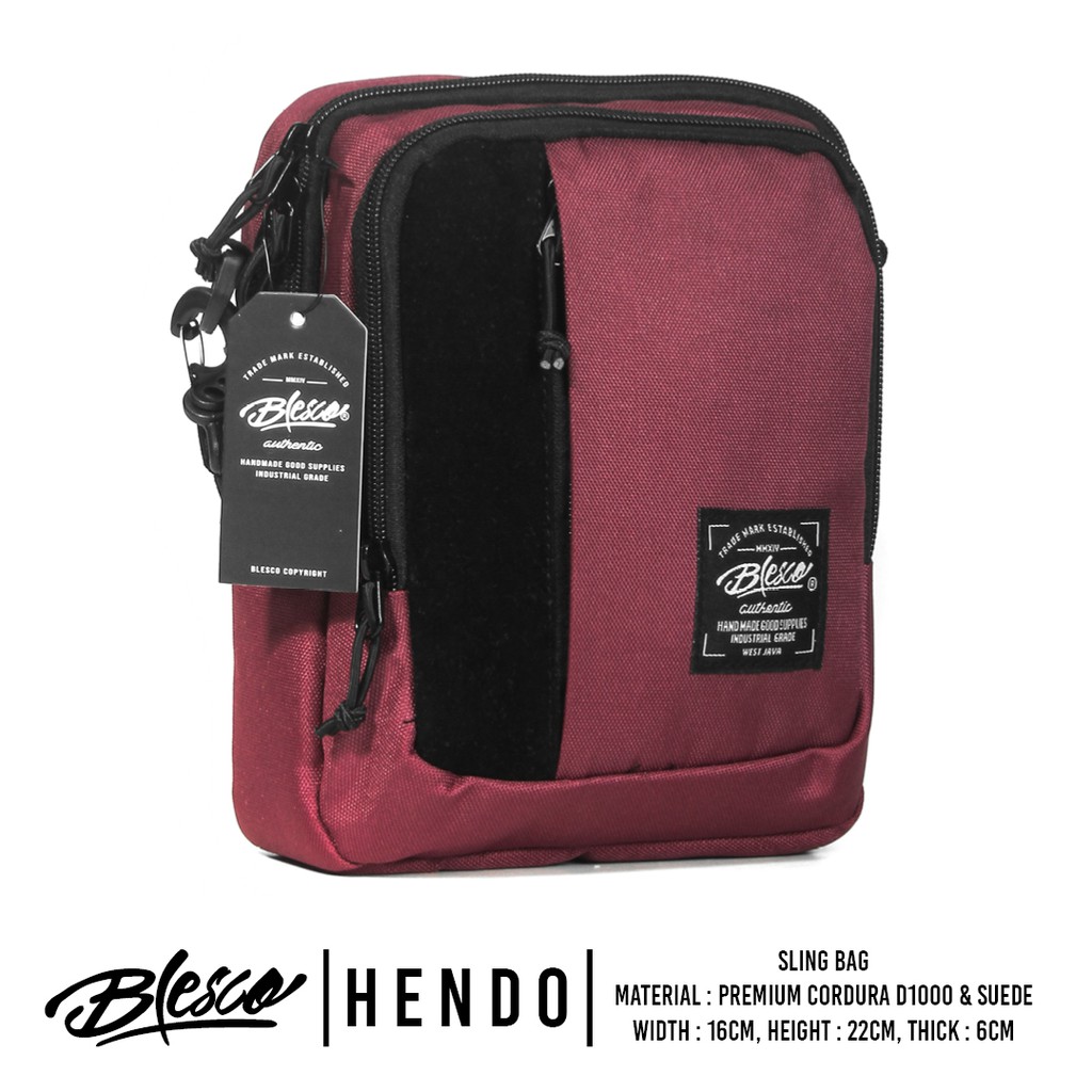 Tas Selempang Mini Wanita Simple Trendi Maroon Blesco Hendo