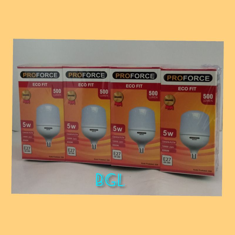 LAMPU LED 5 WATT PROFORCE, LAMPU LED 5 WATT, LAMPU LED GARANSI, LAMPU LED MURAH, LAMPU LED TERANG, L