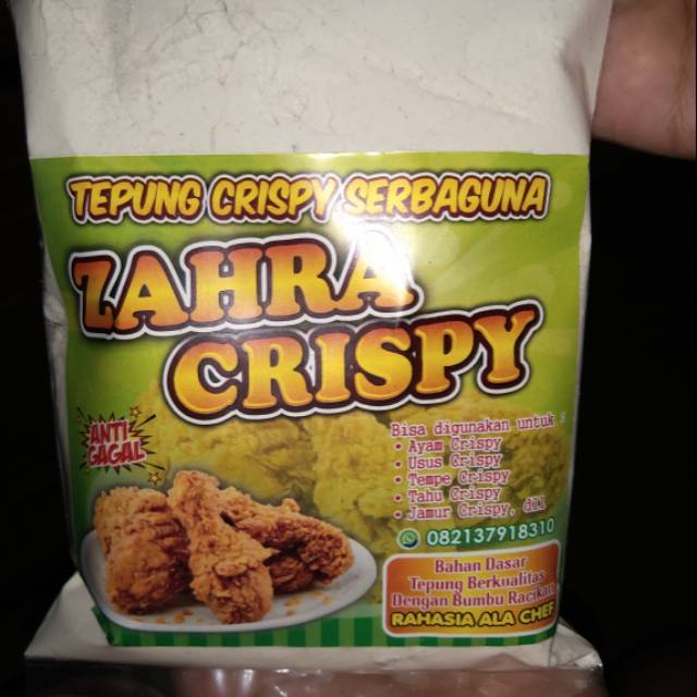 

Tepung serbaguna ZAHRA CRISPY 500GR