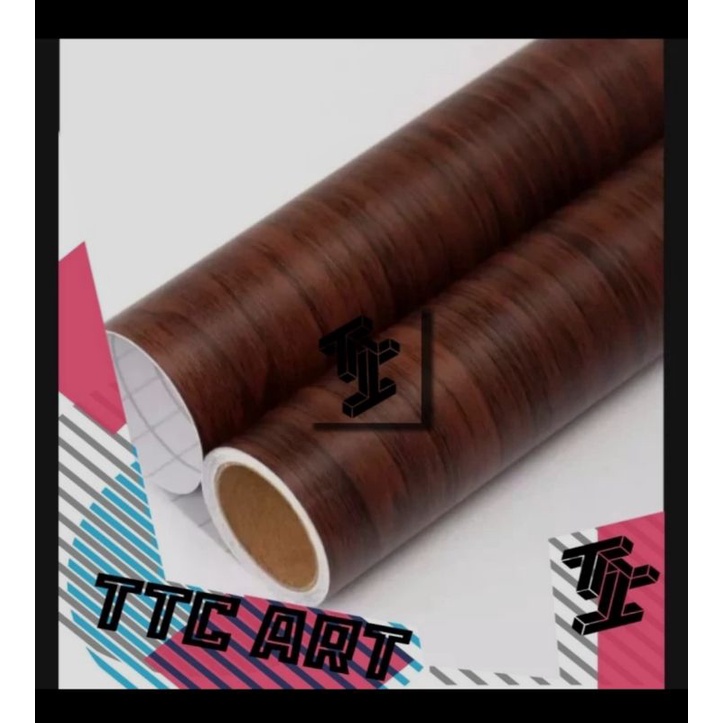 STIKER MOTIF KAYU COKLAT-STIKER KAYU MEJA-STIKER KAYU LEMARI-STIKER KAYU DINDING