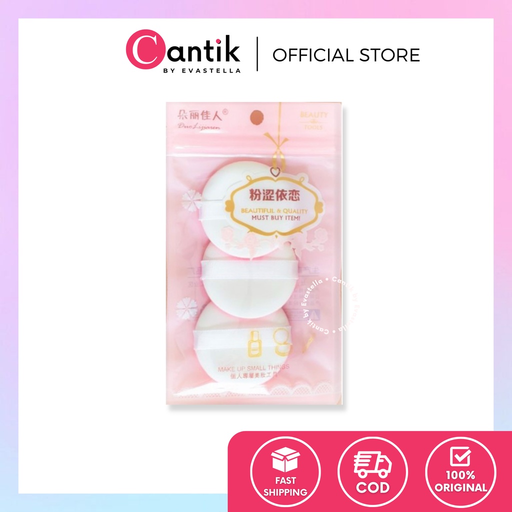CANTIK - Spons Cushion / Spons Air Puff Cushion / Refill Spons Bedak / Sponge Bedak Tabur