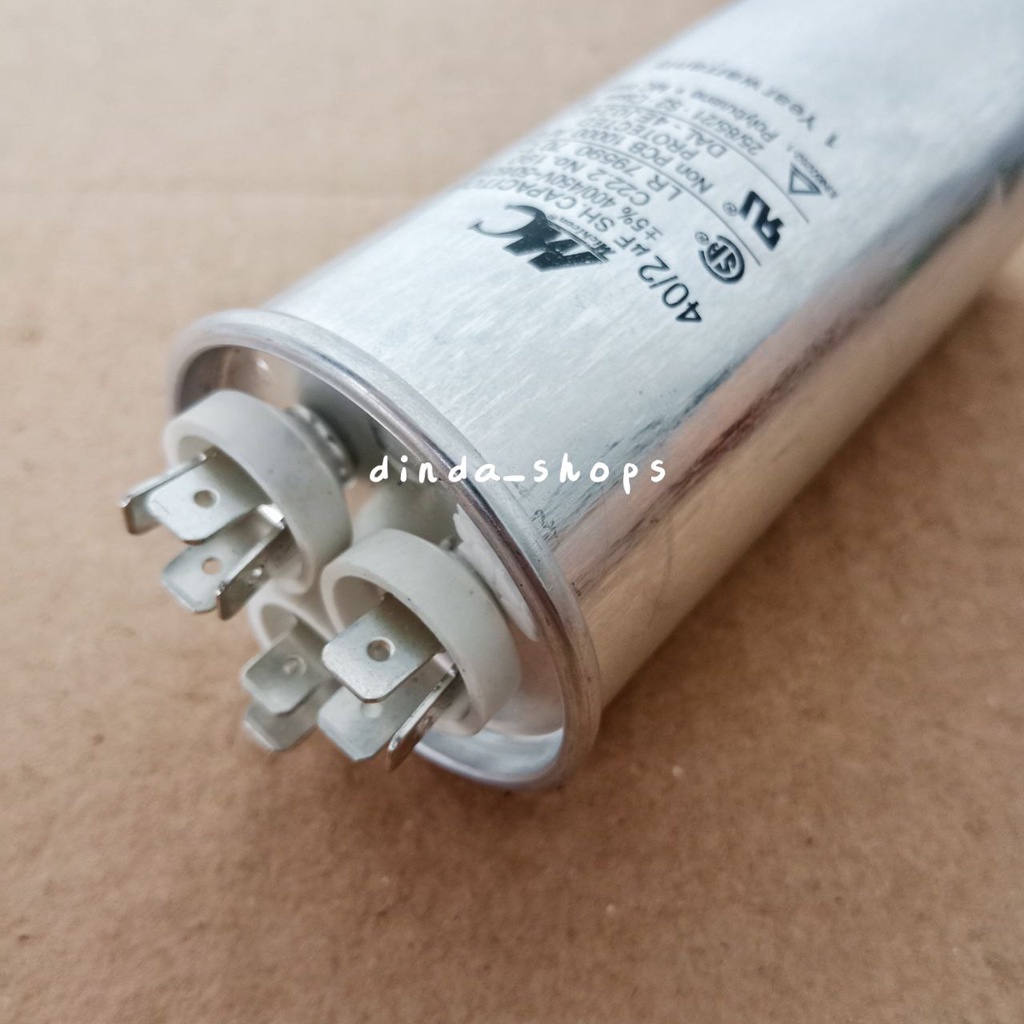 KAPASITOR AC / CAPACITOR AC LG 3 KAKI 40/2 uF (MERK MC) 40/2 MIKRO