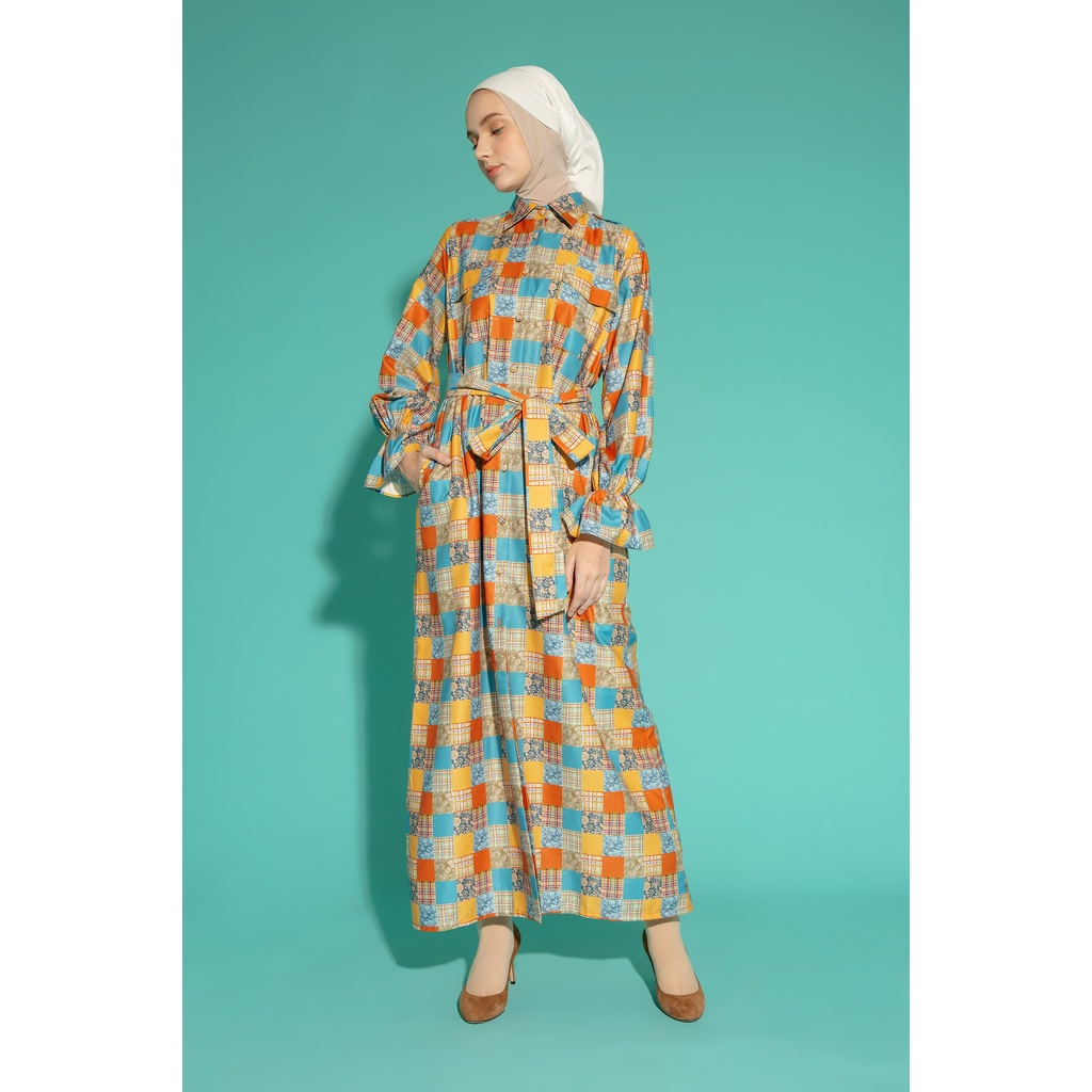 LID Prisa Dress Printed Dress Wanita