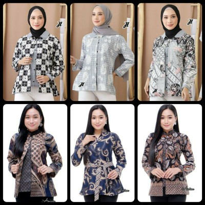 Atasan Batik Dolby Dolbi Dobby Doby Tenun Sutra Tulis Halus Katun Atbm Baron ,sarombit Atasan