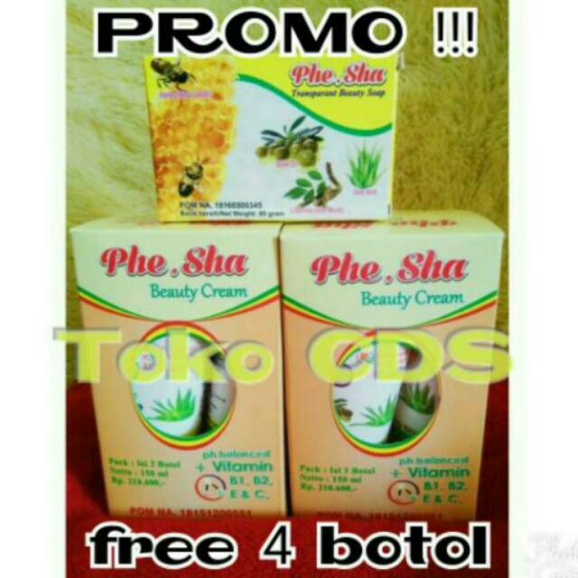 Phe sha beauty cream paket 2 (krim pemutih)