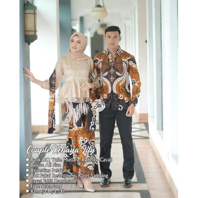 WOU BATIK COUPLE ALITA Ruffle Batik Couple Ori Ndoro Jowi