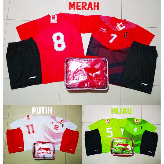Olahraga SETELAN Kaos TIM Baju Celana Bola / Futsal / Volly (LUSINAN) Mix