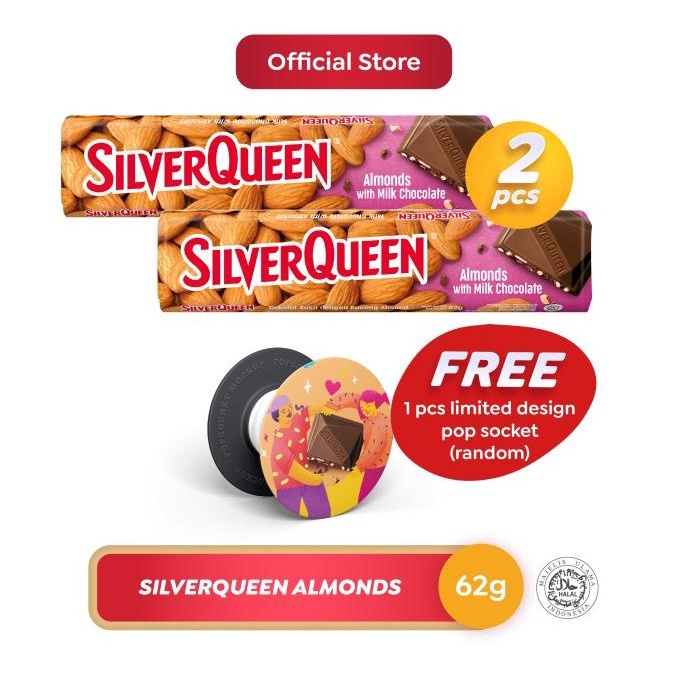 

FREE Pop Socket - Silverqueen Almond 2pcs