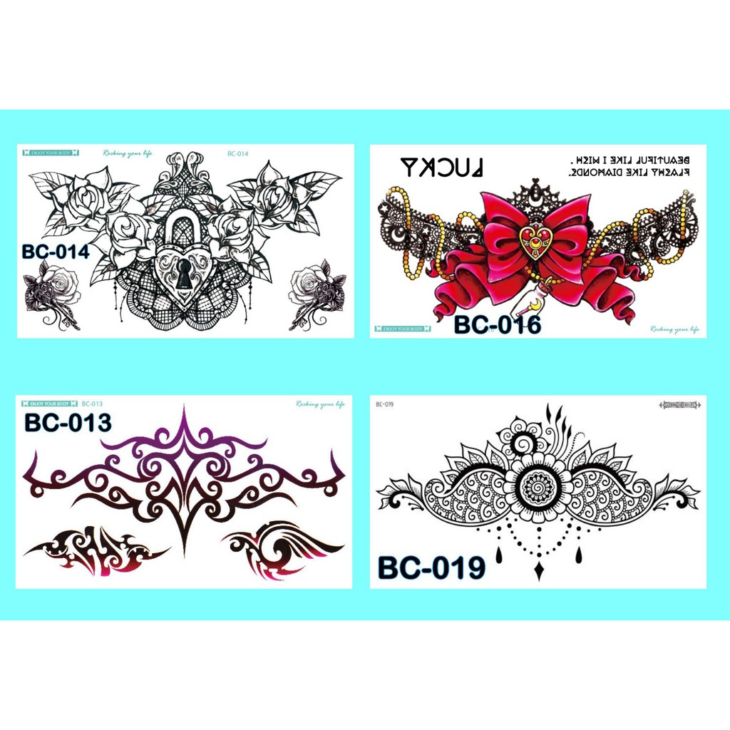 Tattoo/Tattoo temporary/Tattoo Temporer/Tattoo Dada BC 24x14 cm 001