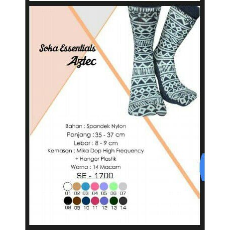 Soka Essentials Aztec Kaos Kaki jempol Motif