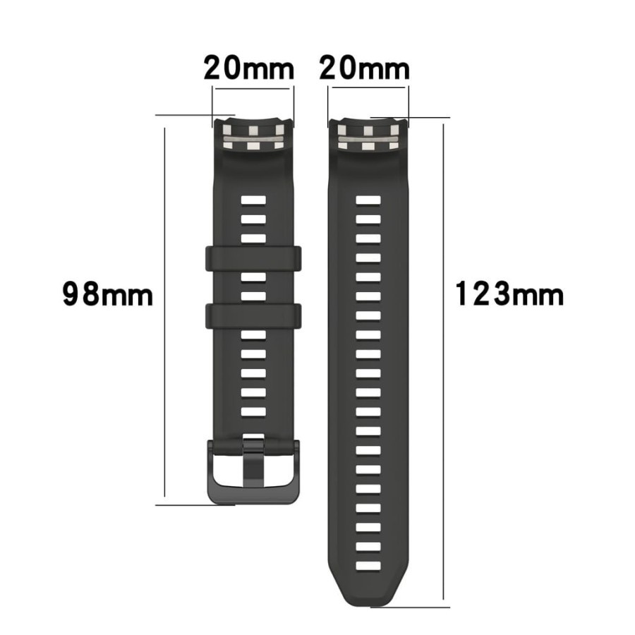 Tali Jam Garmin Instinct 2s 20mm Solar Camo Surf Standard strap BUCKLE HITAM