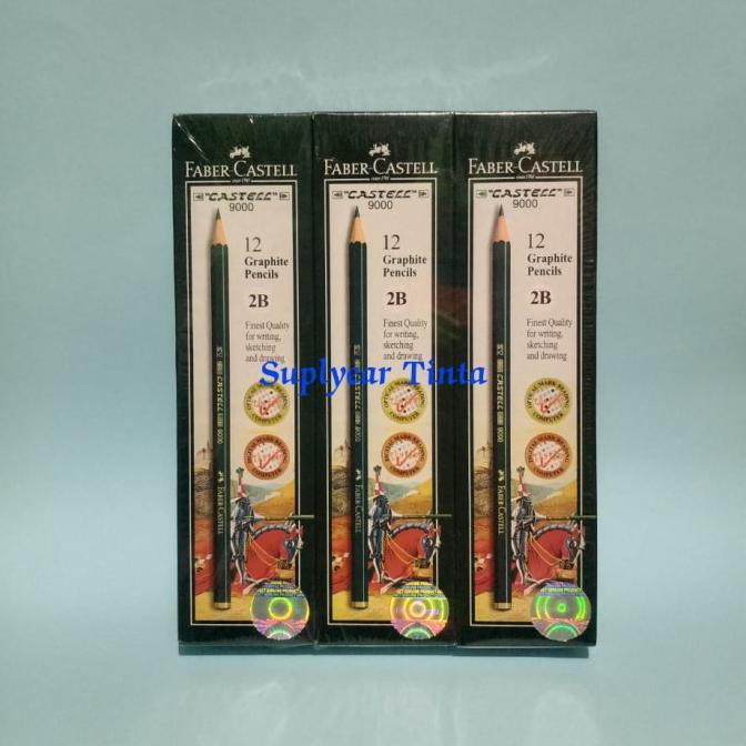 

Pensil 2B faber-Castell 9000 Original in Germany (6losin)