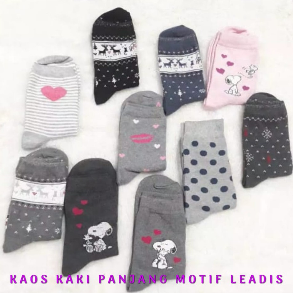 (LUSINAN) KAOS KAKI LEDIES MOTIF